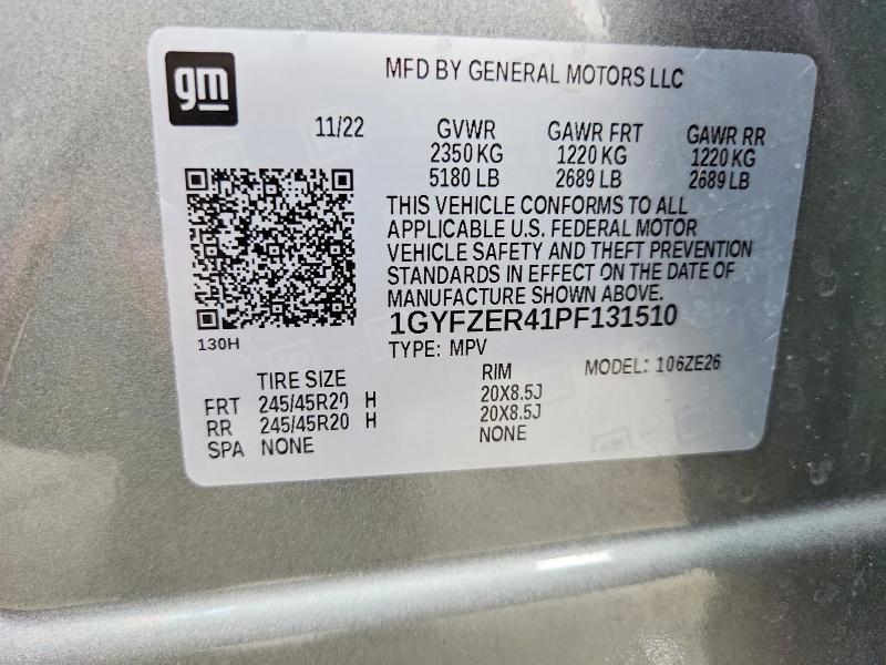 Продаж на аукціоні авто 2023 Cadillac Xt4, vin: 1GYFZER41PF131510, номер лоту: 59801436
