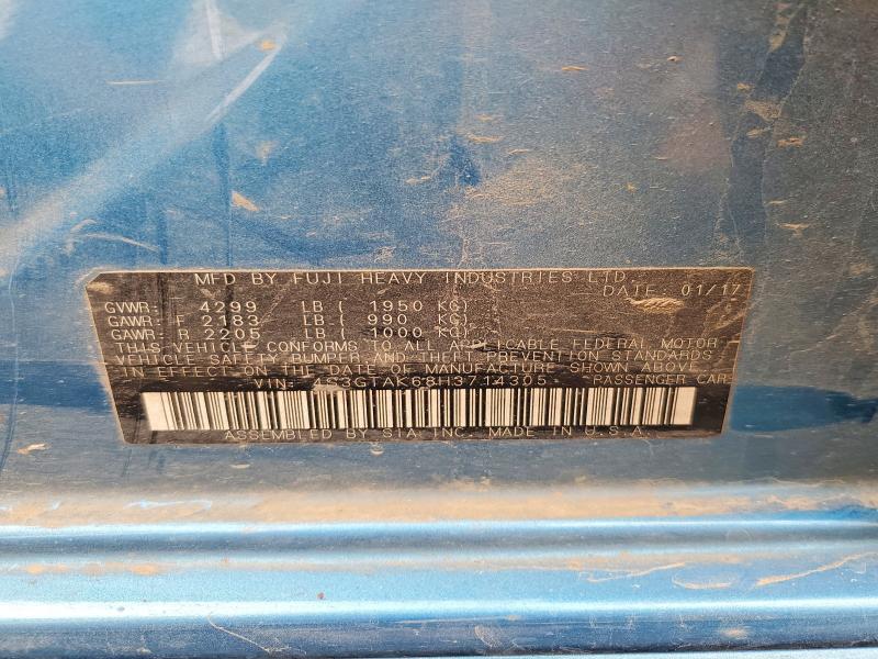 Продажа на аукционе авто 2017 Subaru Impreza, vin: 4S3GTAK68H3714305, номер лота: 62139846