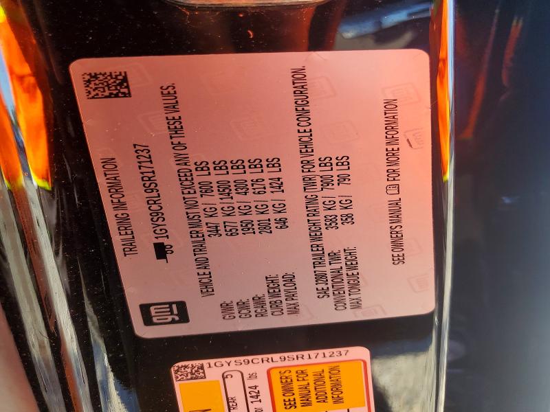 Aukcja sprzedaży 2025 Cadillac Escalade, vin: 1GYS9CRL9SR171237, numer aukcji: 60368656
