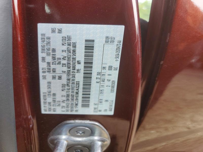 Продажа на аукционе авто 2021 Ford Escape, vin: 1FMCU9H93MUA32203, номер лота: 62240436