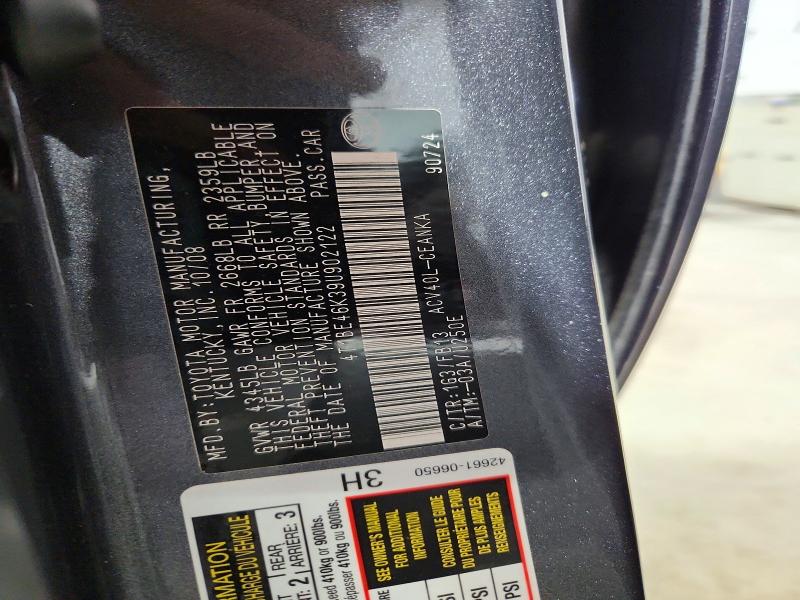 2009 Toyota Camry მანქანა იყიდება აუქციონზე, vin: 4T1BE46K39U902122, აუქციონის ნომერი: 59329676