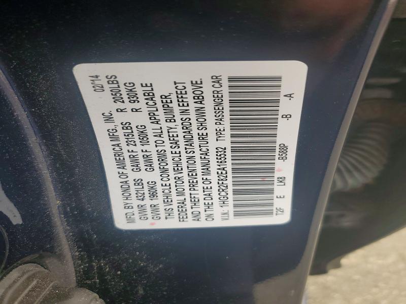 Aukcja sprzedaży 2014 Honda Accord, vin: 1HGCR2F82EA165532, numer aukcji: 59159236