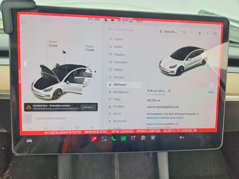 Aukcja sprzedaży 2021 Tesla Model 3, vin: 5YJ3E1EA6MF871479, numer aukcji: 61359636