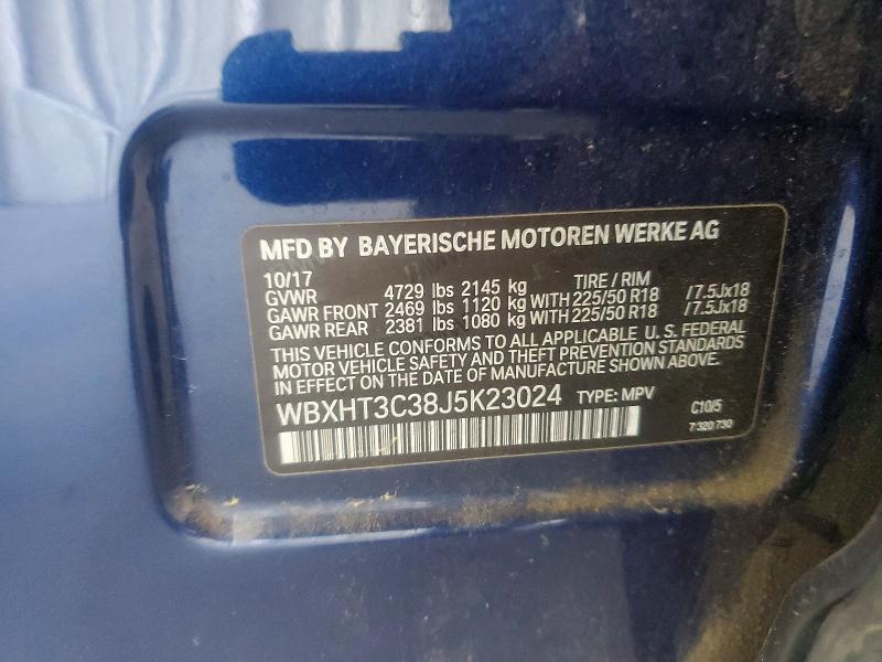 Продажа на аукционе авто 2018 Bmw X1, vin: WBXHT3C38J5K23024, номер лота: 59590116