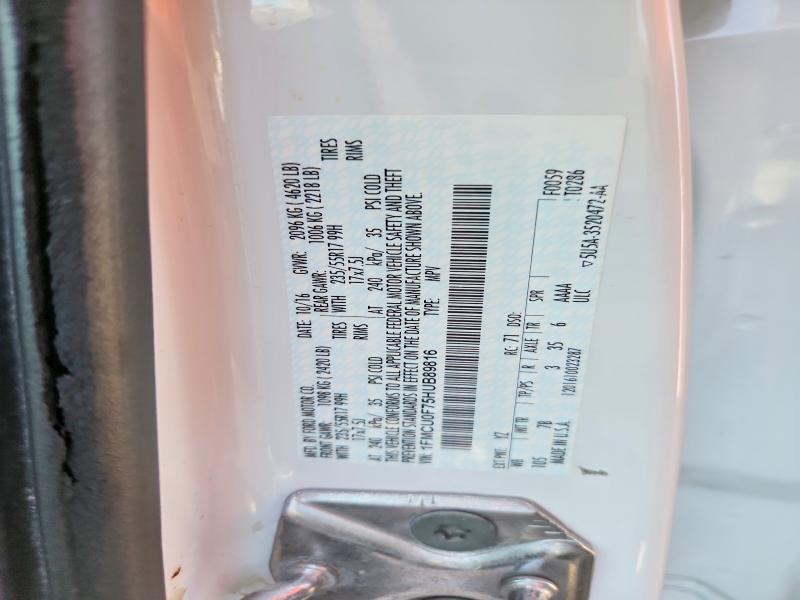 62088296 :رقم المزاد ، 1FMCU0F75HUB89816 vin ، 2017 Ford Escape مزاد بيع