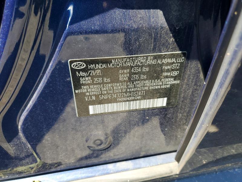 61417416 :رقم المزاد ، 5NPEJ4J22MH132471 vin ، 2021 Hyundai Sonata مزاد بيع