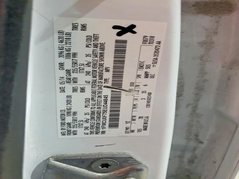 61147976 :رقم المزاد ، 1FMCU0F75EUD44845 vin ، 2014 Ford Escape مزاد بيع