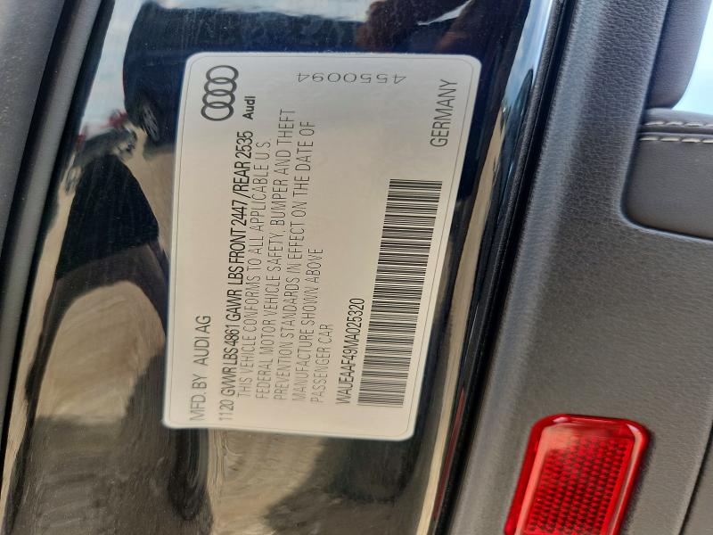 Продаж на аукціоні авто 2021 Audi A4, vin: WAUEAAF49MA025320, номер лоту: 58023326