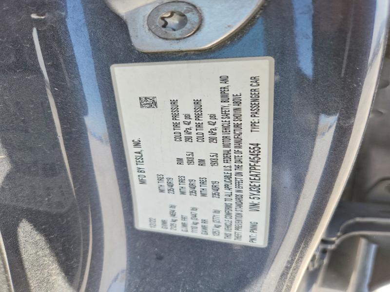 60878946 :رقم المزاد ، 5YJ3E1EA7PF454554 vin ، 2023 Tesla Model 3 مزاد بيع