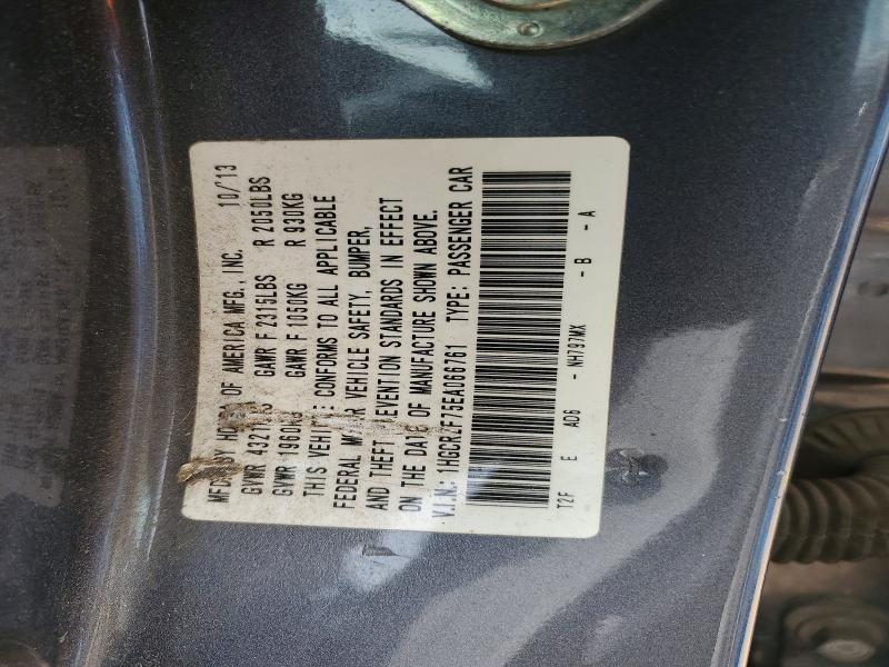 Aukcja sprzedaży 2014 Honda Accord, vin: 1HGCR2F75EA066761, numer aukcji: 59688046