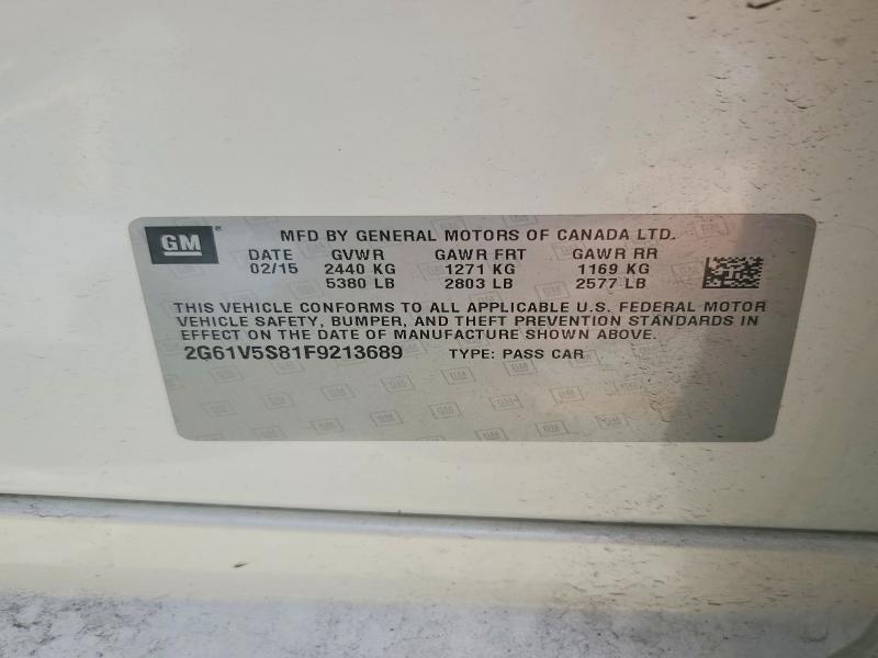 Продажа на аукционе авто 2015 Cadillac Xts, vin: 2G61V5S81F9213689, номер лота: 60765236