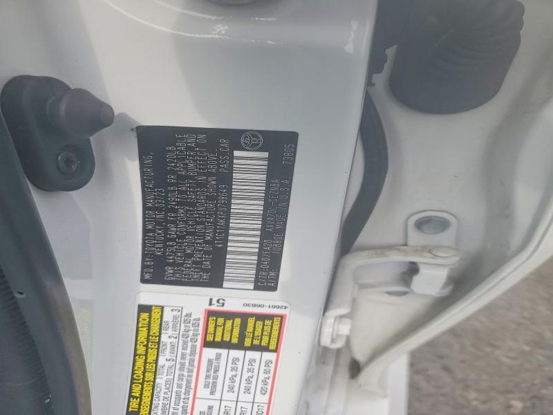 2023 Toyota Camry მანქანა იყიდება აუქციონზე, vin: 4T1C11AKXPU798649, აუქციონის ნომერი: 62650256