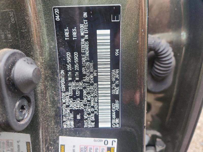 Aukcja sprzedaży 2020 Lexus Rx, vin: JTJHZKFA6L2026208, numer aukcji: 62829876
