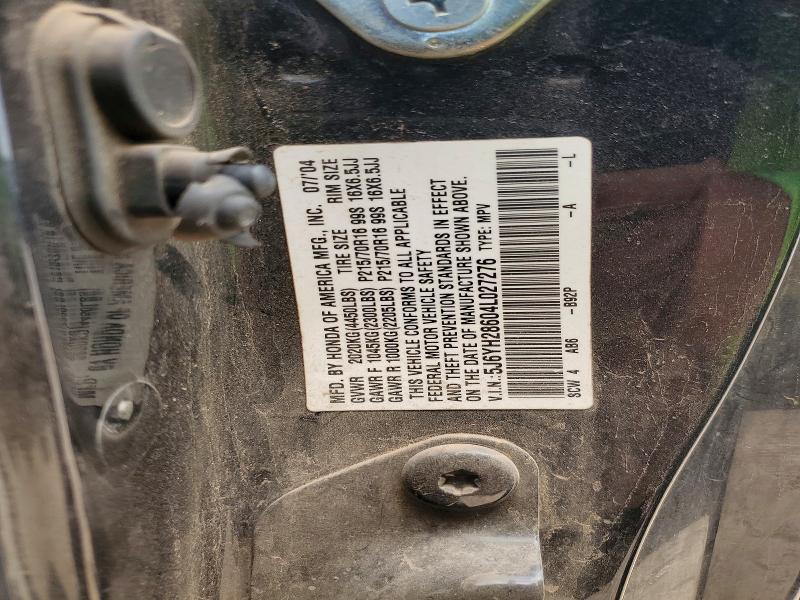 Продаж на аукціоні авто 2004 Honda Element, vin: 5J6YH28604L027276, номер лоту: 63301586