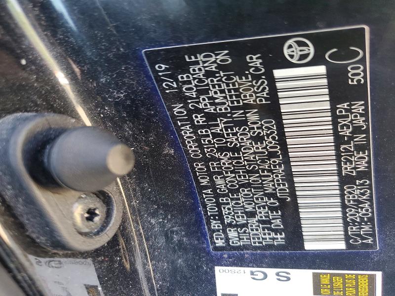 Продажа на аукционе авто 2020 Toyota Corolla, vin: JTDEPRAE9LJ095320, номер лота: 59873586