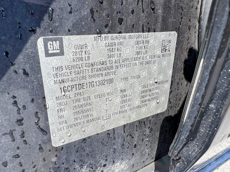 Продажа на аукционе авто 2016 Chevrolet Colorado, vin: 1GCPTDE17G1302100, номер лота: 62635856