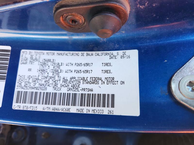 Продаж на аукціоні авто 2017 Toyota Tacoma, vin: 3TMAZ5CN9HM029228, номер лоту: 60640046