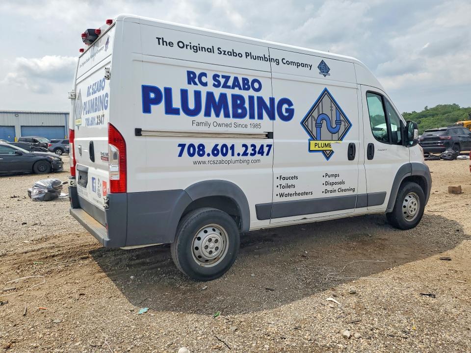 60441396 :رقم المزاد ، 3C6TRVCG2JE112727 vin ، 2018 Ram Promaster 2500 مزاد بيع