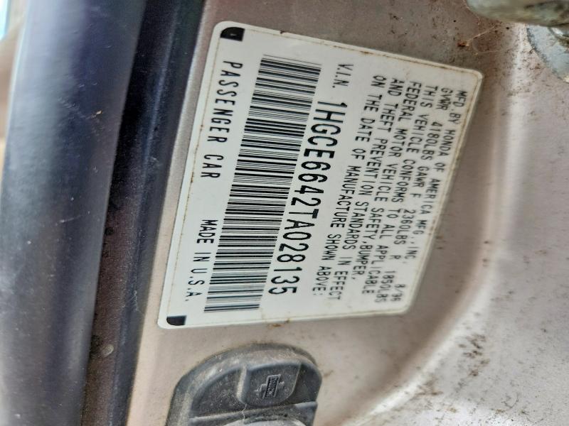 Продаж на аукціоні авто 1996 Honda 2jetsk W/t, vin: 1HGCE6642TA028135, номер лоту: 59866786