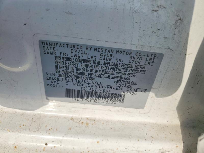 Продаж на аукціоні авто 2016 Nissan Versa Note, vin: 3N1CE2CP0GL407884, номер лоту: 63044666