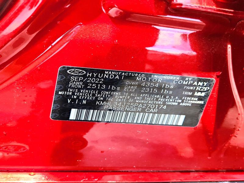 2023 Hyundai Sonata მანქანა იყიდება აუქციონზე, vin: KMHL34J25PA270174, აუქციონის ნომერი: 60022416