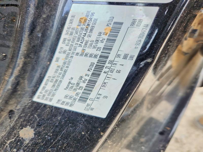 Aukcja sprzedaży 2019 Ford Fiesta, vin: 3FADP4AJ8KM154196, numer aukcji: 60296516