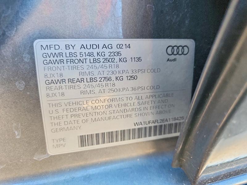 Продаж на аукціоні авто 2014 Audi A4 Allroad, vin: WA1UFAFL2EA118425, номер лоту: 60447236