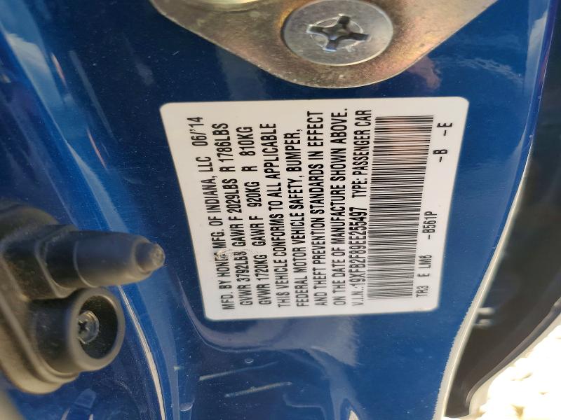 Aukcja sprzedaży 2014 Honda Civic, vin: 19XFB2F89EE255497, numer aukcji: 63436606
