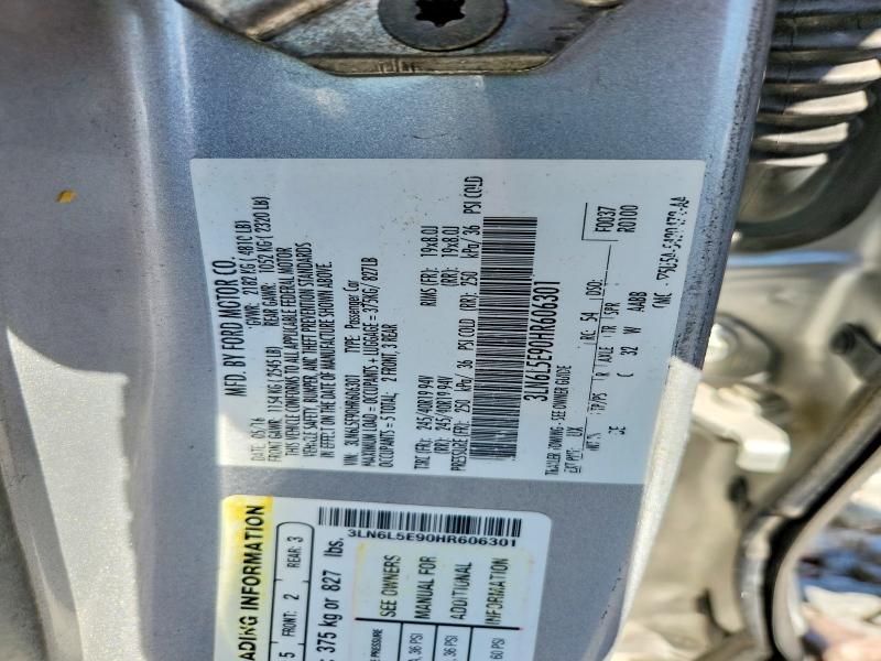 Продажа на аукционе авто 2017 Lincoln Mkz, vin: 3LN6L5E90HR606301, номер лота: 60849356