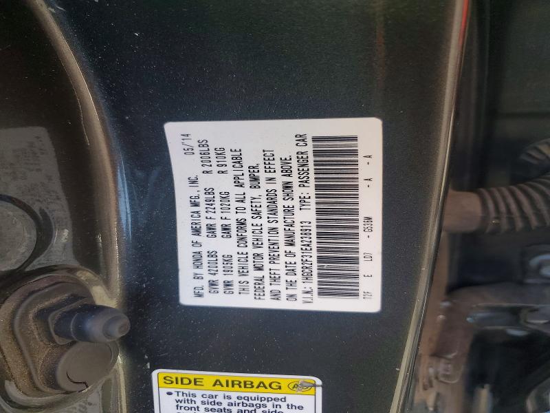 Продаж на аукціоні авто 2014 Honda Accord, vin: 1HGCR2F31EA238913, номер лоту: 60624546
