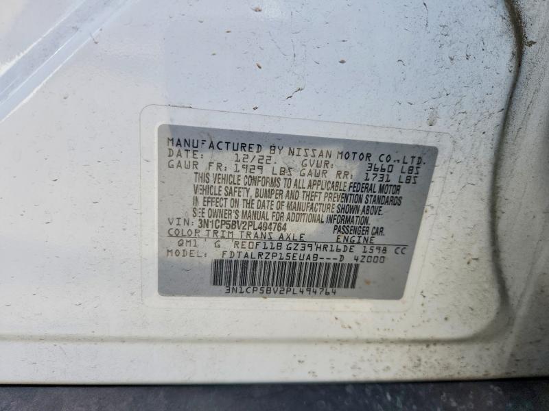 Aukcja sprzedaży 2023 Nissan Kicks, vin: 3N1CP5BV2PL494764, numer aukcji: 62201256