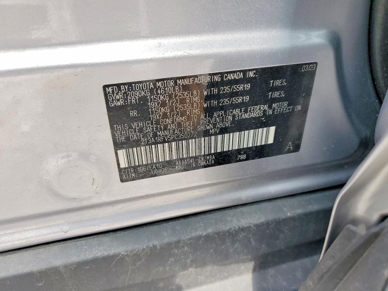 62219306 :رقم المزاد ، 2T3A1RFV5PC350272 vin ، 2023 Toyota Rav4 مزاد بيع