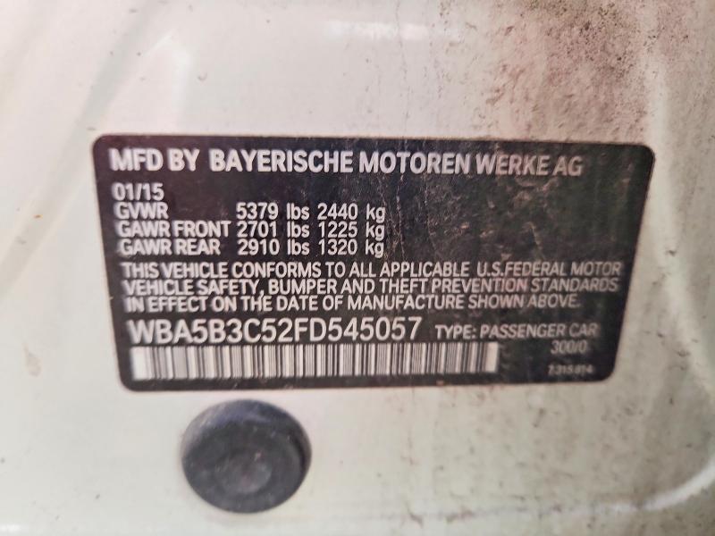 57383496 :رقم المزاد ، WBA5B3C52FD545057 vin ، 2015 Bmw 535 مزاد بيع