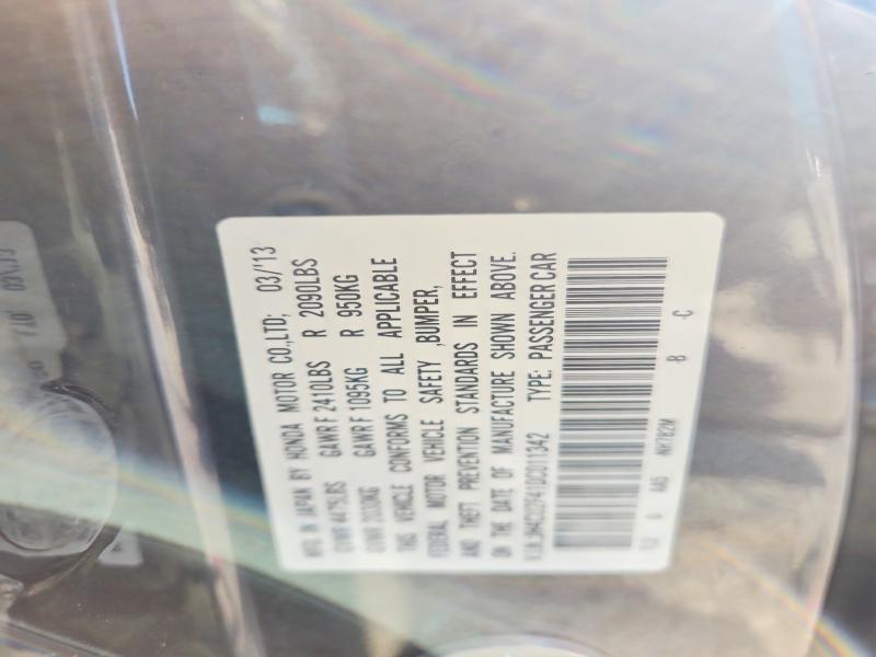 Продаж на аукціоні авто 2013 Acura Tsx, vin: JH4CU2F41DC011342, номер лоту: 60445316