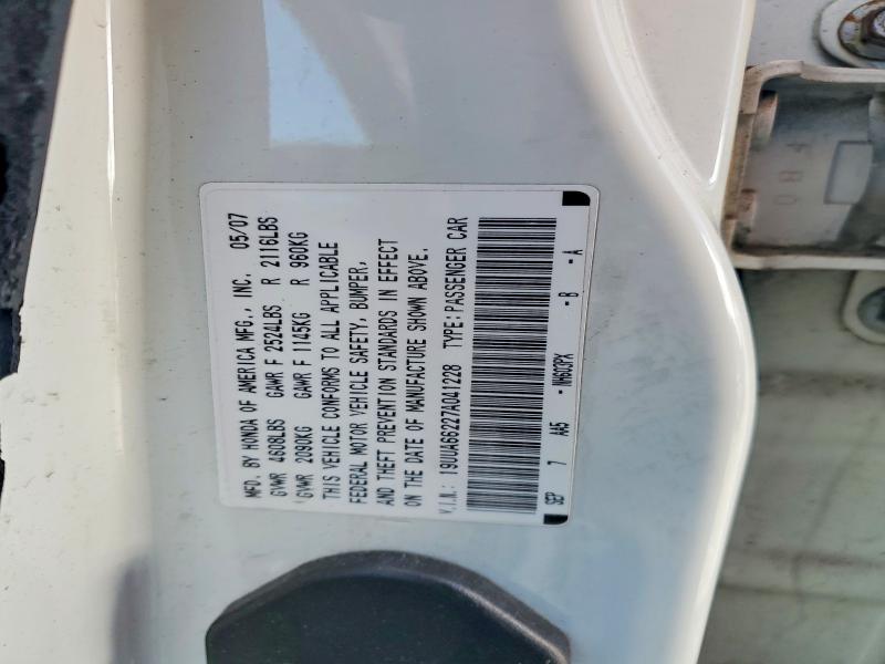 Продаж на аукціоні авто 2007 Acura Tl, vin: 19UUA66227A041228, номер лоту: 55153366