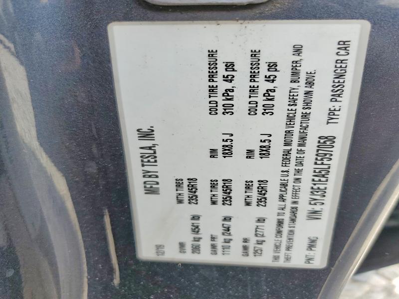 Aukcja sprzedaży 2020 Tesla Model 3, vin: 5YJ3E1EA5LF597058, numer aukcji: 62464116