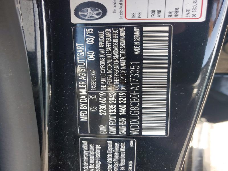 Продажа на аукционе авто 2015 Mercedes-benz S, vin: WDDUG8CB0FA173051, номер лота: 61843186