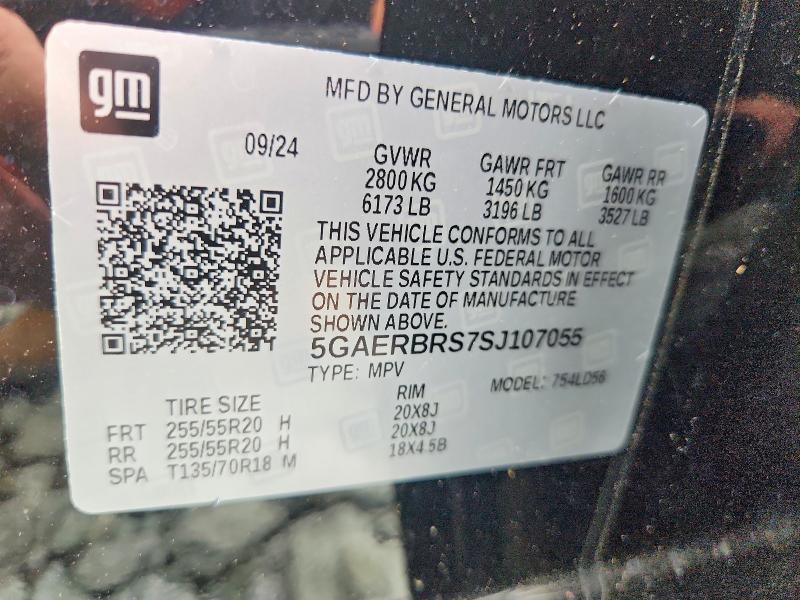 Aukcja sprzedaży 2025 Buick Enclave, vin: 5GAERBRS7SJ107055, numer aukcji: 62297696
