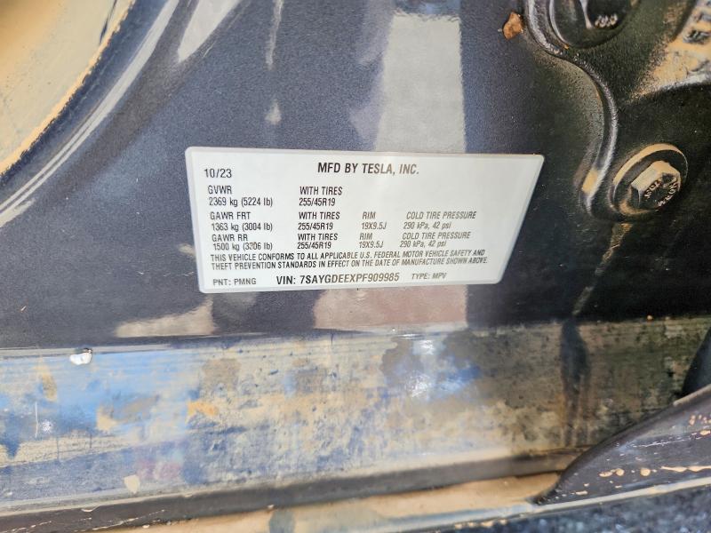 Продажа на аукционе авто 2023 Tesla Model Y, vin: 7SAYGDEEXPF909985, номер лота: 61824766