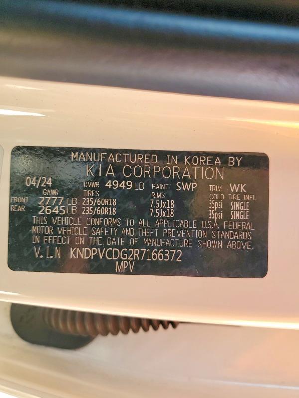 63324536 :رقم المزاد ، KNDPVCDG2R7166372 vin ، 2024 Kia Sportage مزاد بيع