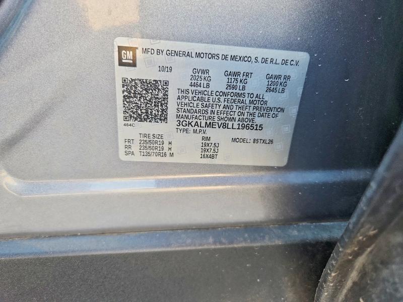 60194826 :رقم المزاد ، 3GKALMEV8LL196515 vin ، 2020 Gmc Terrain مزاد بيع