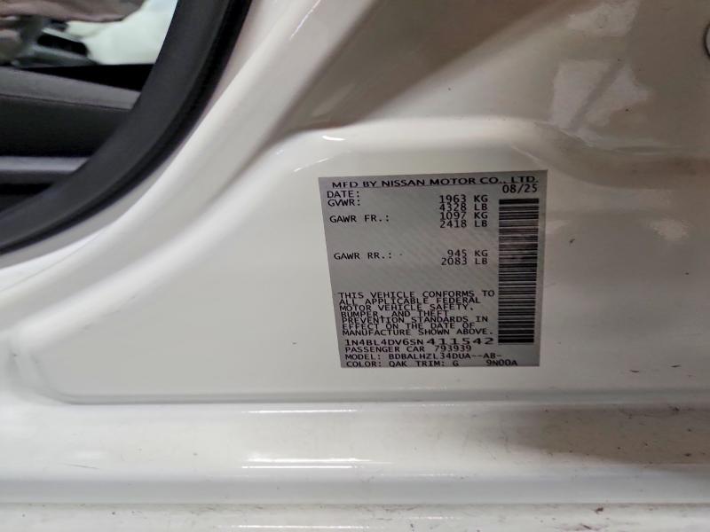 Aukcja sprzedaży 2025 Nissan Altima, vin: 1N4BL4DV6SN411542, numer aukcji: 61705096