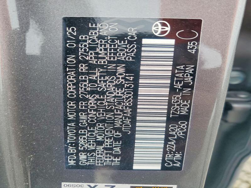 Aukcja sprzedaży 2025 Toyota Crown, vin: JTDAFAAF8S3013141, numer aukcji: 61020086