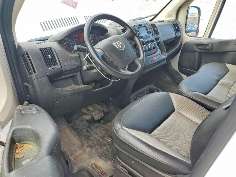59116176 :رقم المزاد ، 3C6TRVDG2HE512974 vin ، 2017 Ram Promaster 2500 مزاد بيع