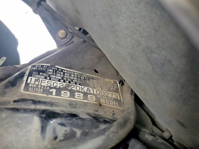 Продаж на аукціоні авто 1989 Honda Gl1500, vin: 1HFSC2220KA100273, номер лоту: 85617565