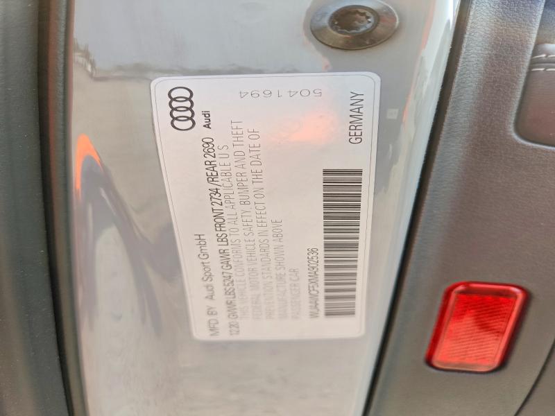 Auction sale of the 2021 Audi Rs5, vin: WUAAWCF5XMA902536, lot number: 61491686