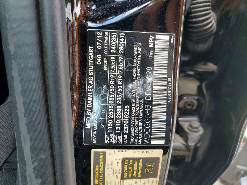 Продаж на аукціоні авто 2013 Mercedes-benz Glk, vin: WDCGG5HB1DF962298, номер лоту: 62095276