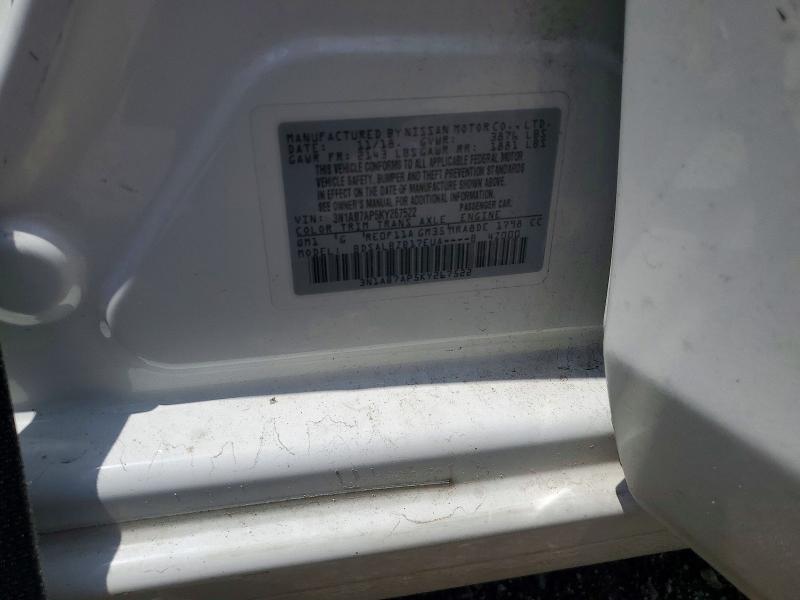 Aukcja sprzedaży 2019 Nissan Sentra, vin: 3N1AB7AP5KY267522, numer aukcji: 60194836