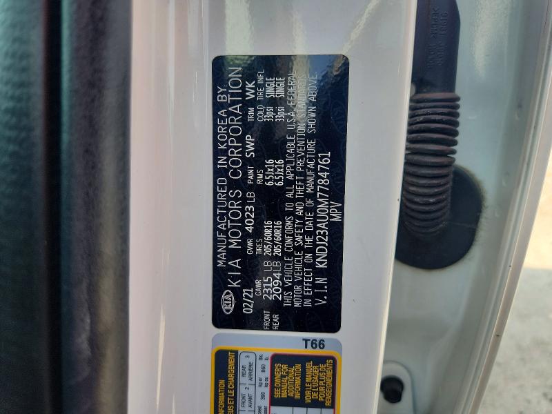 62800536 :رقم المزاد ، KNDJ23AU0M7784761 vin ، 2021 Kia Soul مزاد بيع