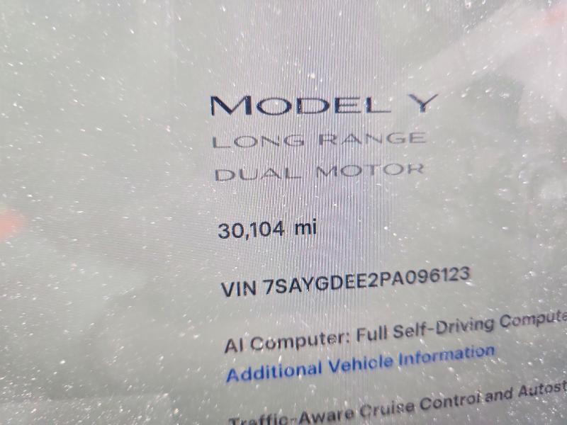 2023 Tesla Model Y მანქანა იყიდება აუქციონზე, vin: 7SAYGDEE2PA096123, აუქციონის ნომერი: 51924566